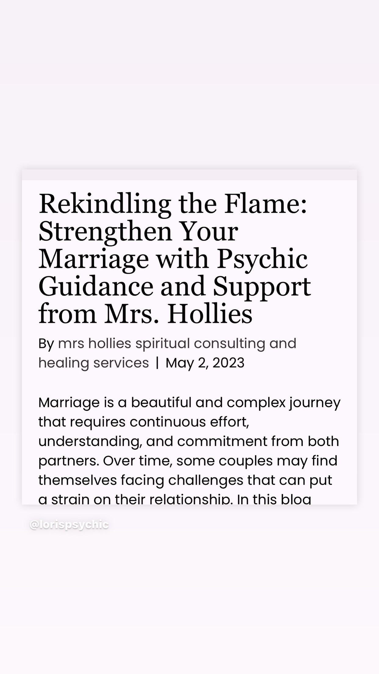 Psychic reading one hour readings on your love life